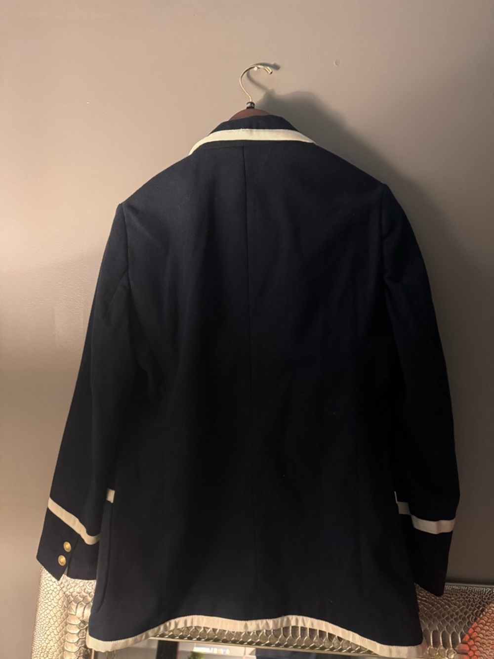 Rowing Blazers Navy Blazer with White Trim - Picture 4 of 4